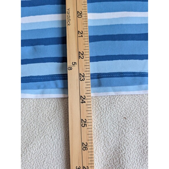 J. McLaughlin Wavesong Blue Striped Catalina Cloth Top Blouse Shirt Size XXL - Picture 7 of 7